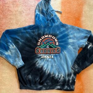 Showdown in the Smokies Volleyball Tie-Dye Sweatshirt